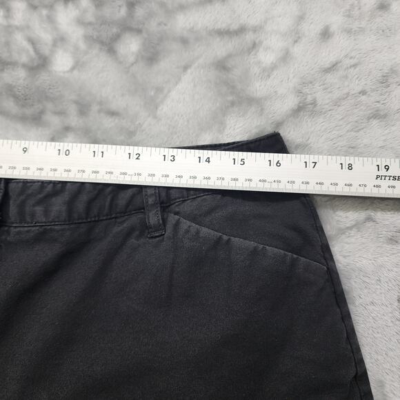 Vintage Style&Co Pants Women 14 Black High Rise Crop Capri Stretch Cotton Casual - Picture 6 of 10
